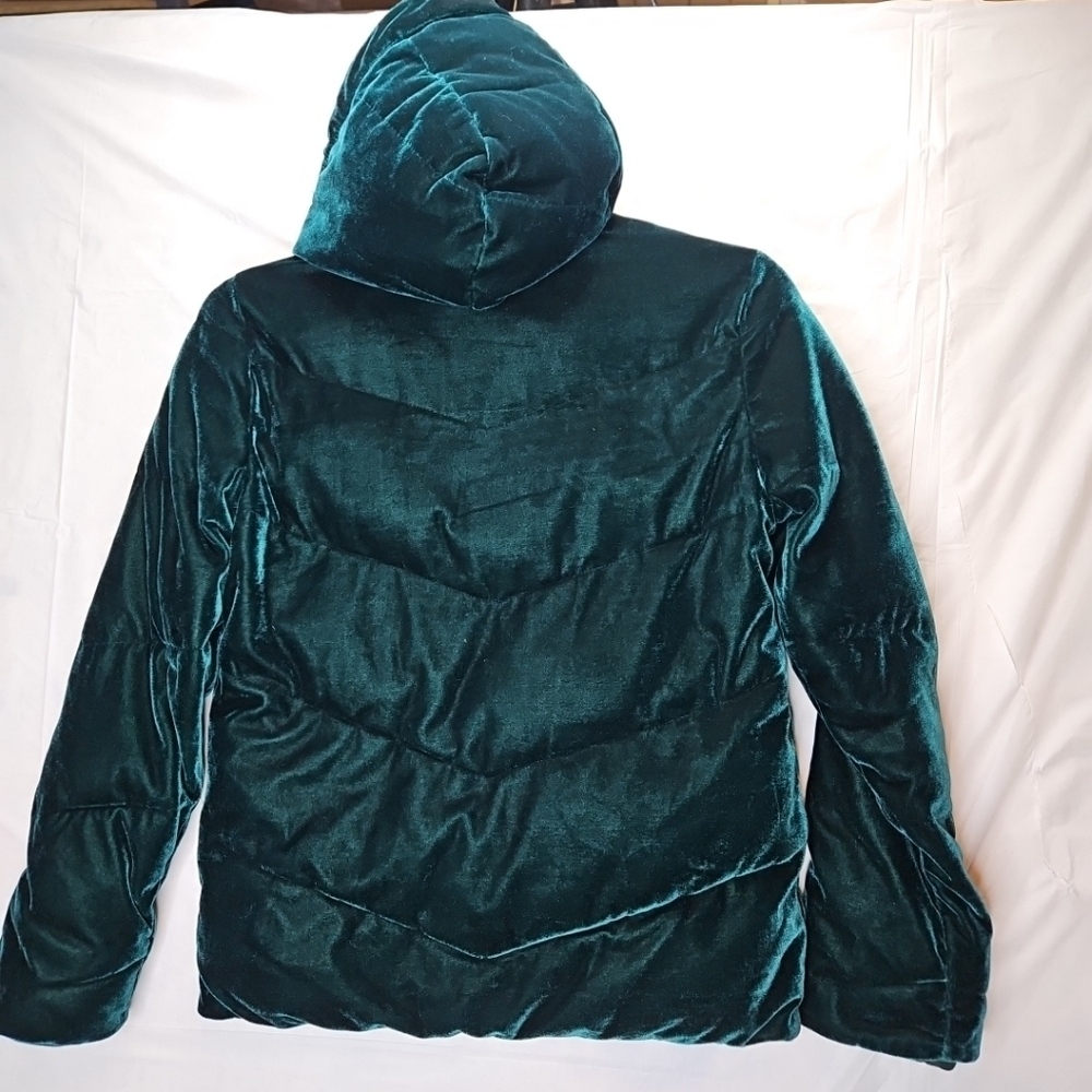 Abercrombie & Fitch Green Hooded Jacket Puffer Coat AF Size 11/12 - Picture 11 of 16